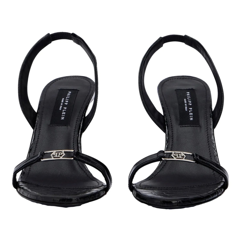 Philipp Plein Riemchensandalen High Heels Sandals Hexagon 9 schwarz(Image 2)