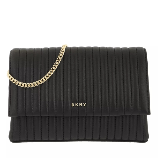 DKNY Amelia Flap Crossbody Black Gold Pochette-väska