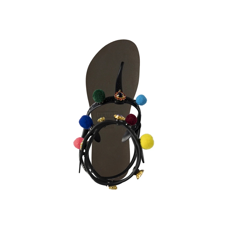 UZURII Flip Flops Zehentrenner Mondriaan Colorful Black mocca(Image 3)