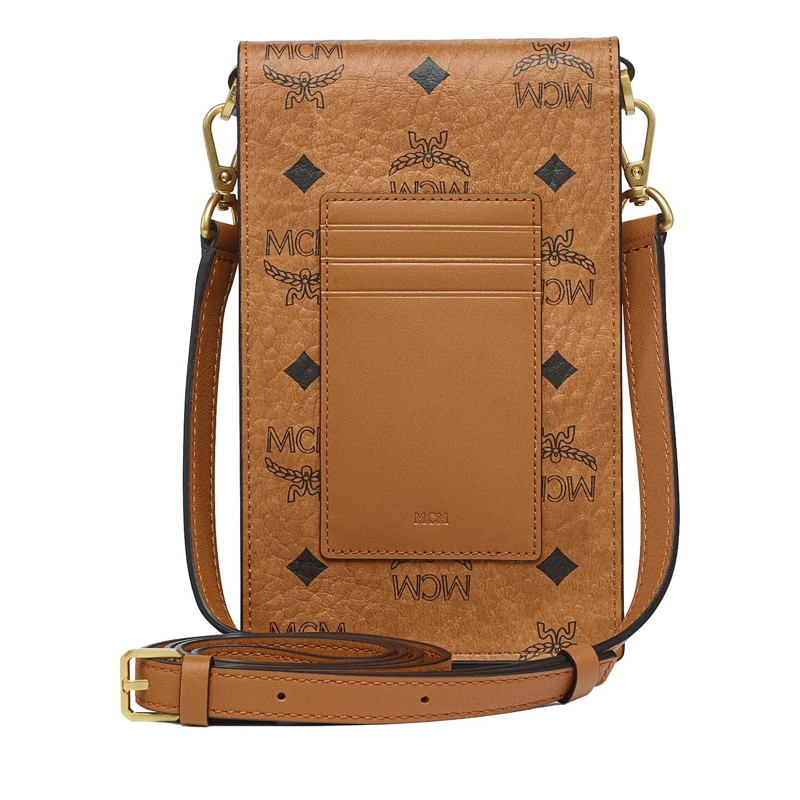 MCM Handyhülle Aren Visetos Lanyard Fff Co Cognac(Image 2)