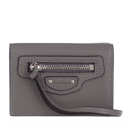 Balenciaga Wallet Dark Grey Tri-Fold Portemonnaie
