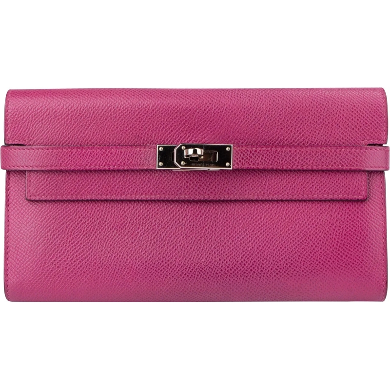 Hermès Geldbörse Hermes Epsom Leather Kelly Wallet rose