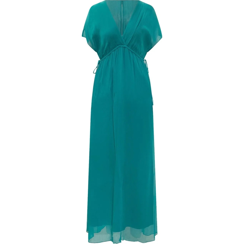 Pinko Maxikleid Abito Tubino con Spalline e Catene grün