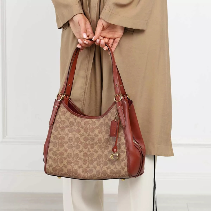 Coach shoulder 2024 bag brown