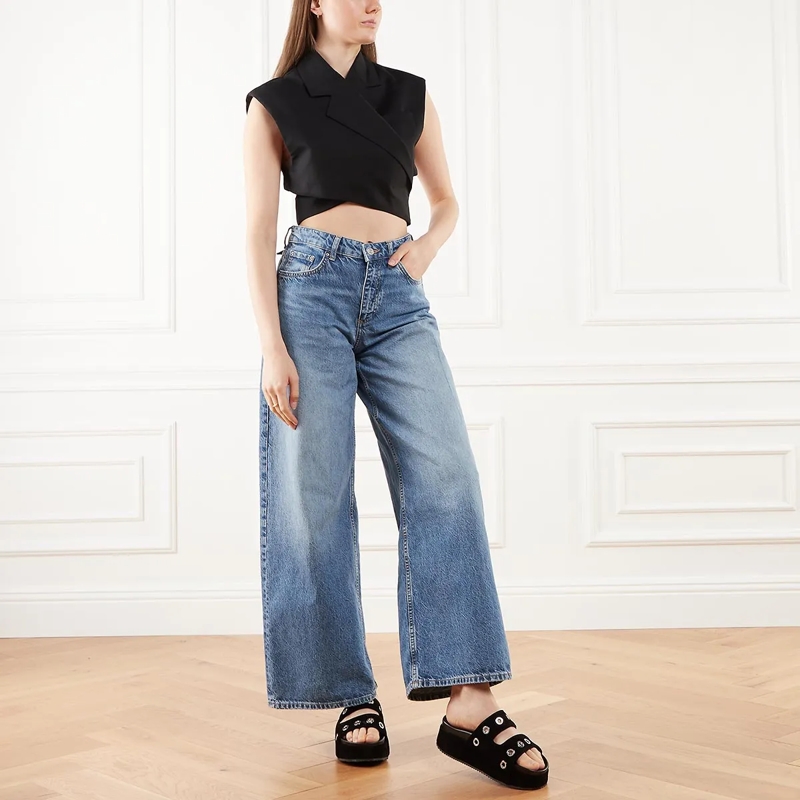 INUIKII Slides Suede Studs Black(Image 2)