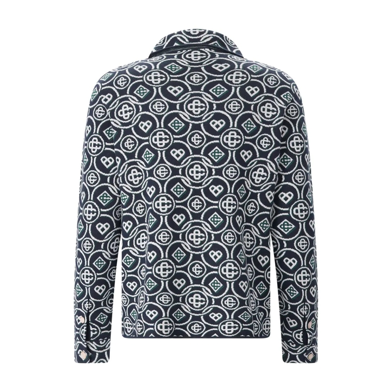 Casablanca Hemd Strickhemd aus Baumwolle blau(Image 3)