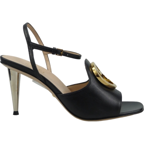 Gucci Sandale Sandalo con tacco Blondie nero schwarz