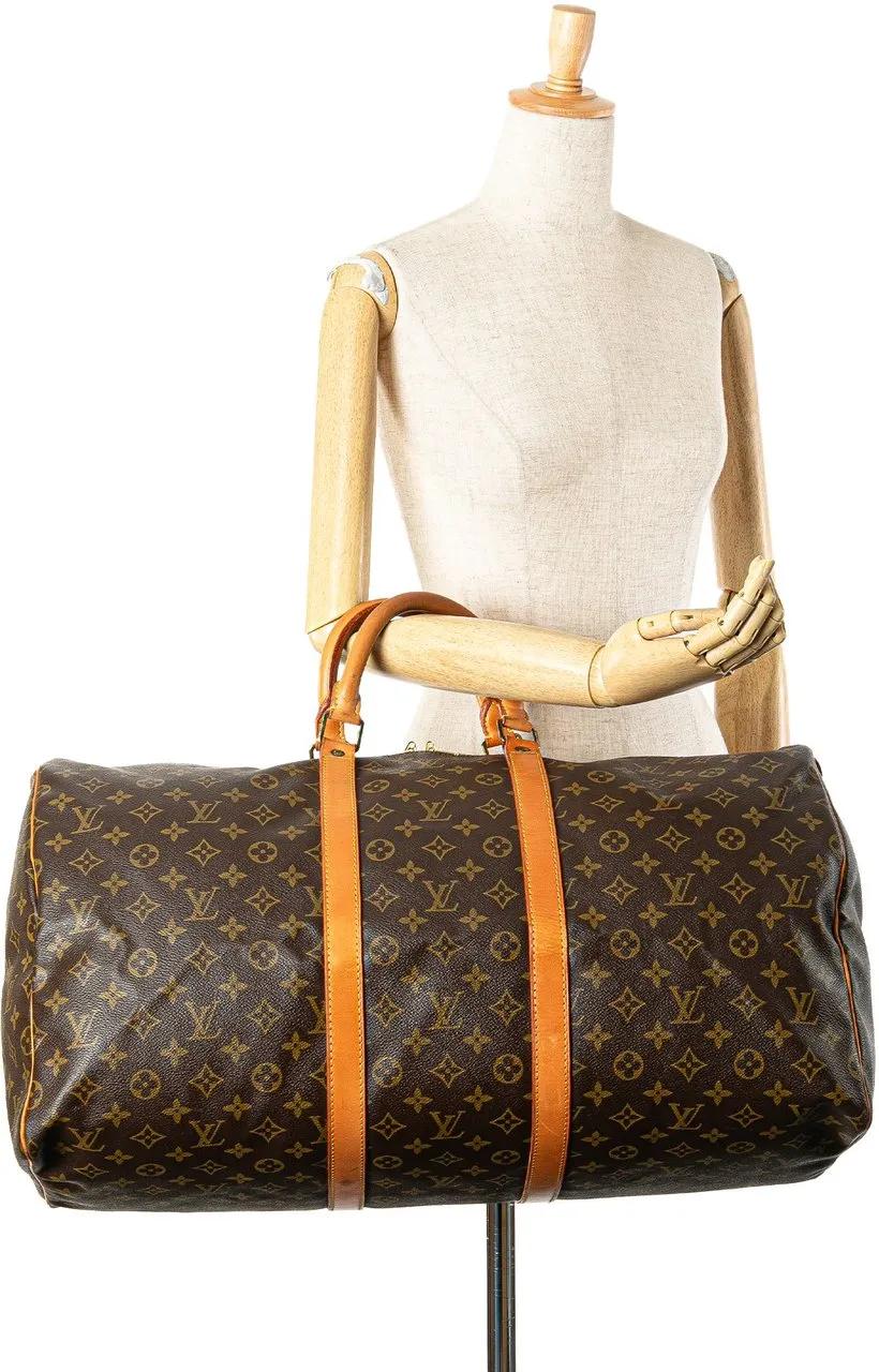 Thumbnail - Louis Vuitton Weekender - 1993 Monogram Keepall 55 - Gr. unisize - in Braun - für Damen