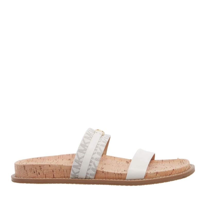 MICHAEL Michael Kors Slides Mandy Flat Sandal Van/Cream