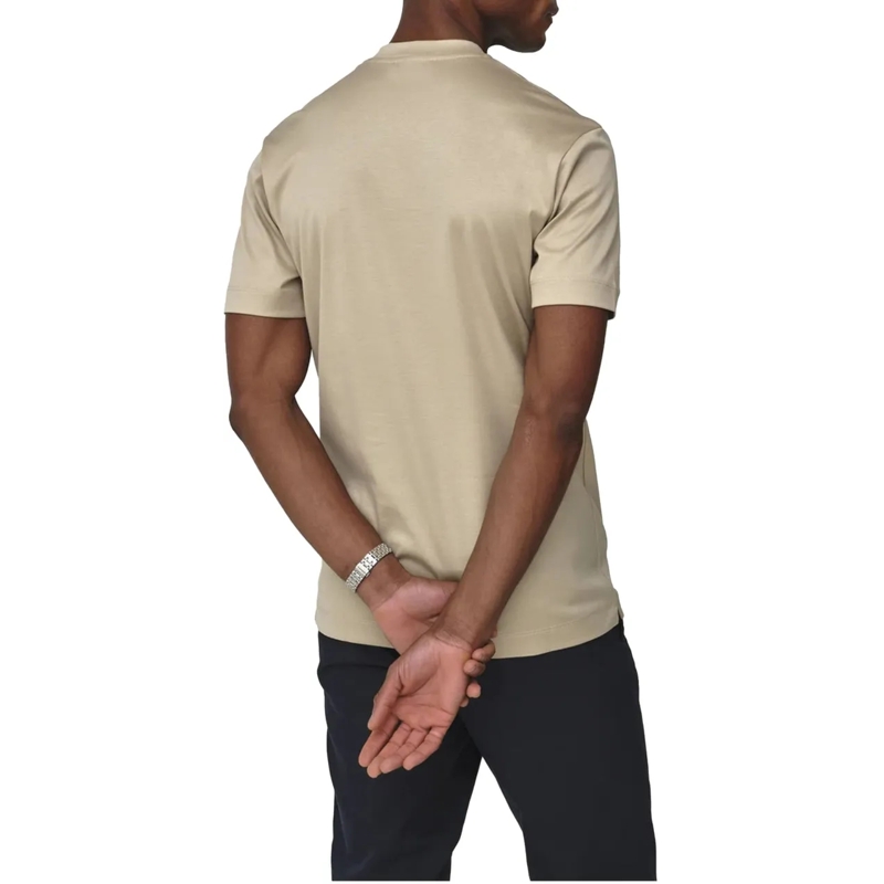 VALENZA T-Shirt Valenza Interlock Supima T-shirts Beige 1001 beige(Image 7)