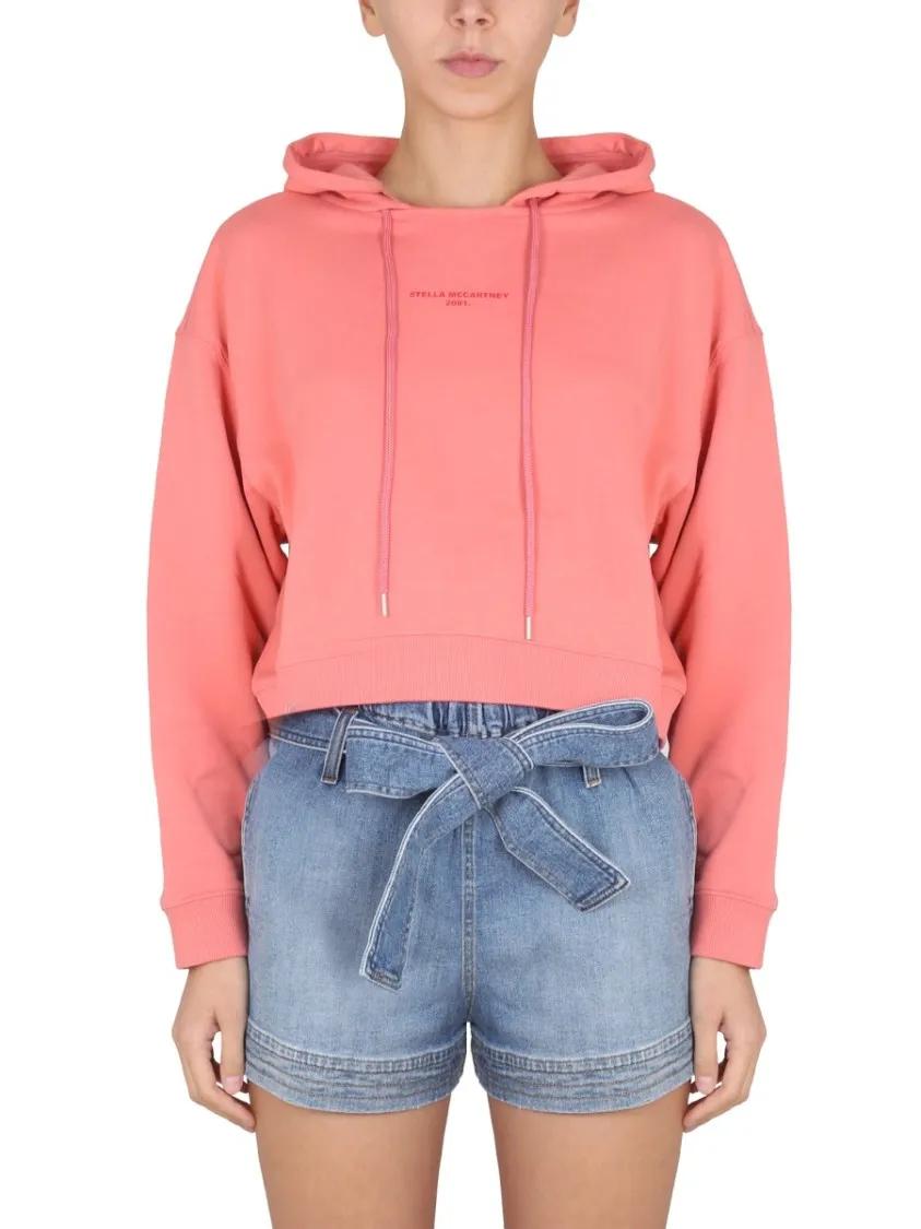 Thumbnail - Stella McCartney - Sweatshirt With Logo Embroidery - Größe 38 - pink