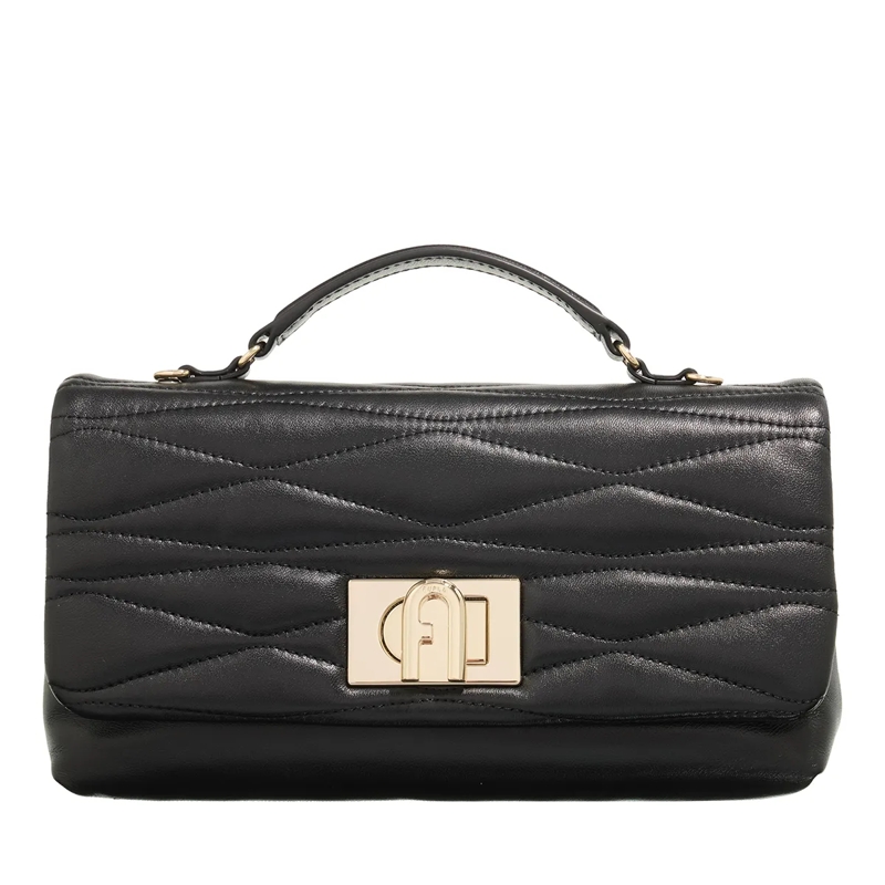 Furla Crossbody Bag Furla 1927 Mini Crossbody Top Handle Soft Nero
