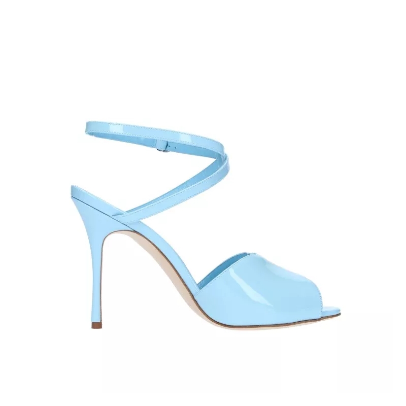 Manolo Blahnik Sandales à talons Hourani 105 Sandals Blue