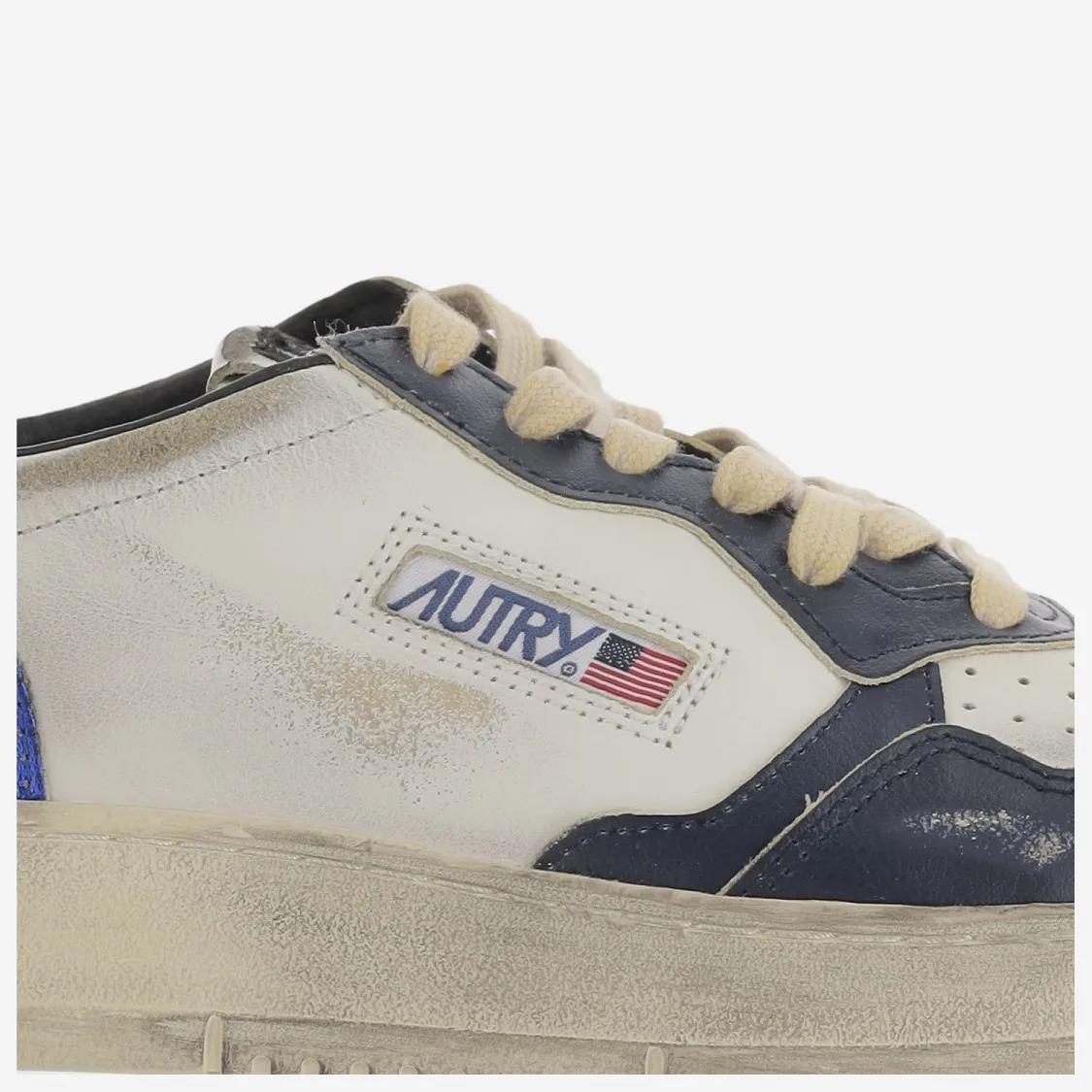 Thumbnail - Autry Low-Top Sneaker - Colorblock Low-Top Sneakers With Lace-Up Front And - Gr. 44 (EU) - in Grau - für Damen