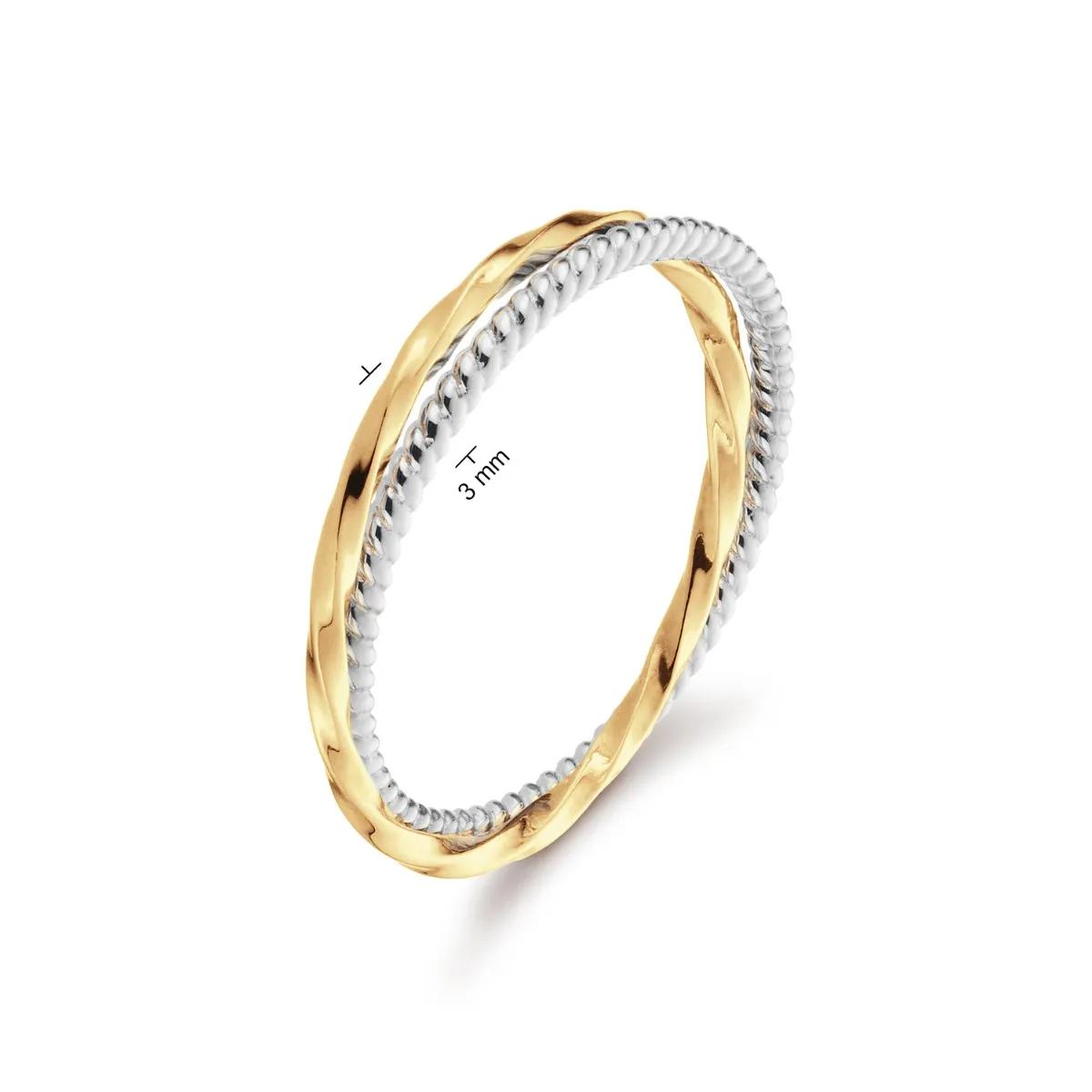 Thumbnail - Jackie Gold Ring - Gondola 585 Gold Ring - Gr. 58 - in Gold - für Damen