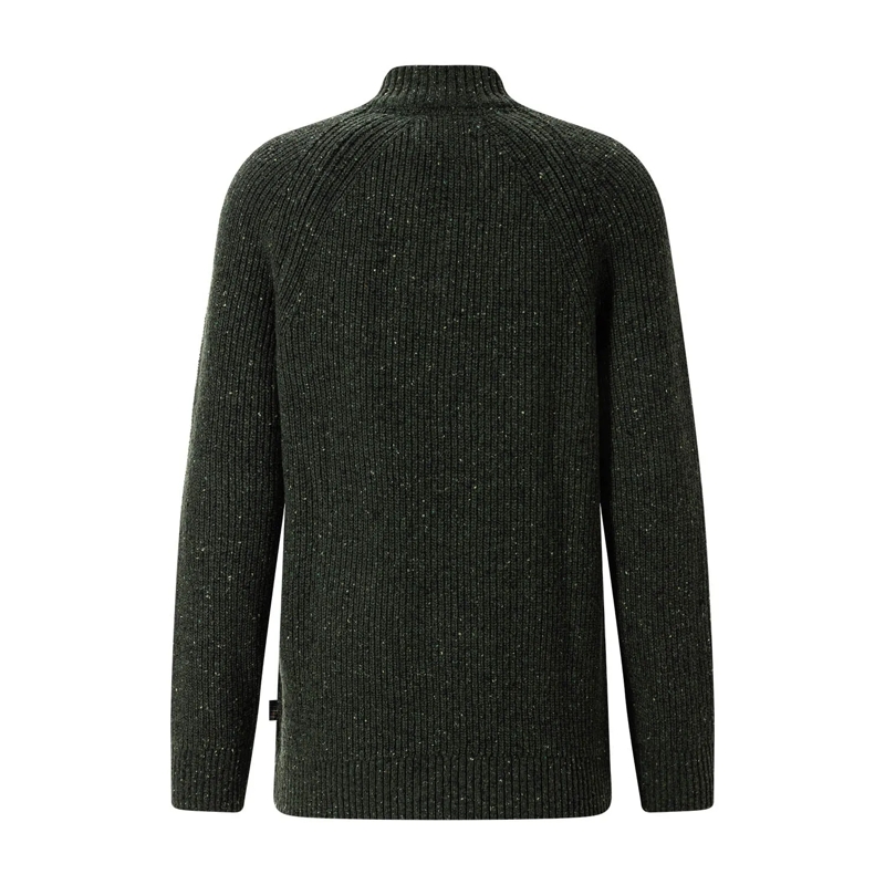 Barbour Pull Troyer Fleck aus Woll-Mix beige(Image 5)