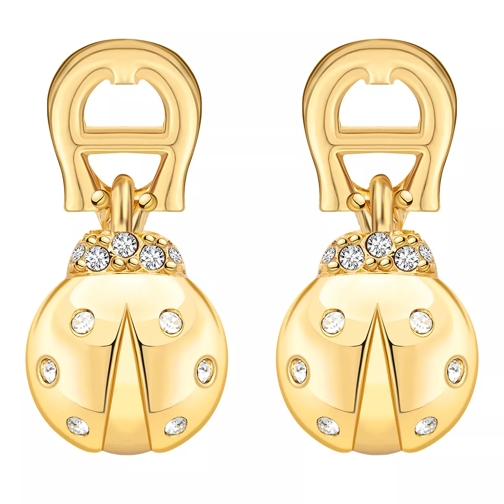 AIGNER Melissa A Logo Lady Bug Earring W/Crystals gold Orecchino a goccia