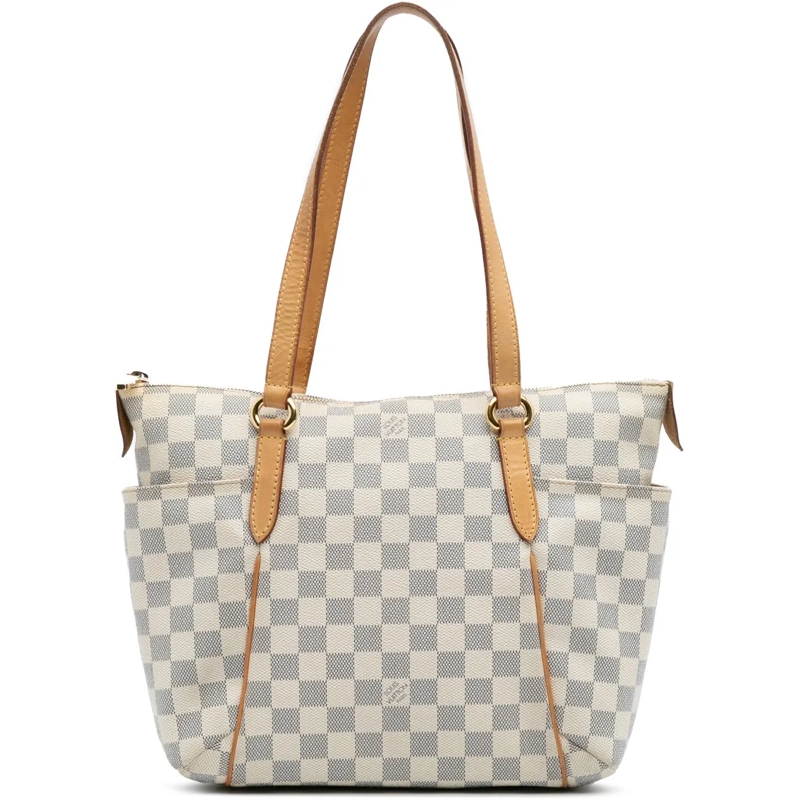 Louis Vuitton Shopper Damier Azur Totally PM weiß