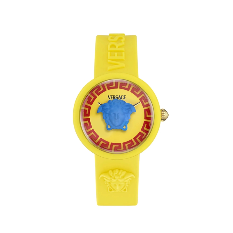 Versace Quarzuhr Quarz-Analoguhr Medusa Pop Kids gelb
