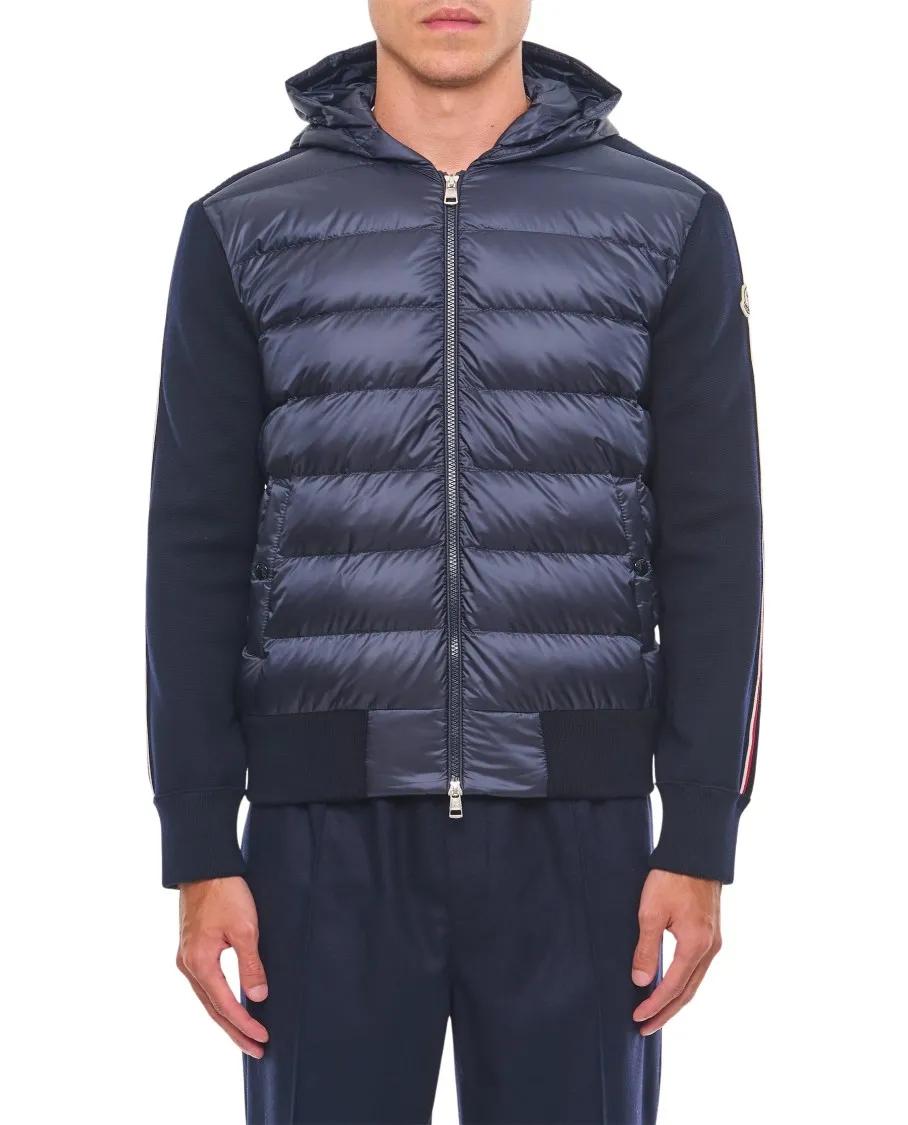 Moncler - Zip Up Padded Jacket - Größe S - blau