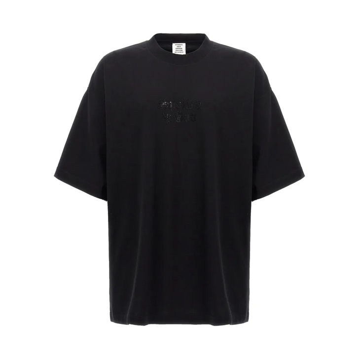 【関税込み】VETEMENTS ブラック Spoiled By God Tシャツ VETEMENTSのブラック Spoiled By God Tシャツがセール中