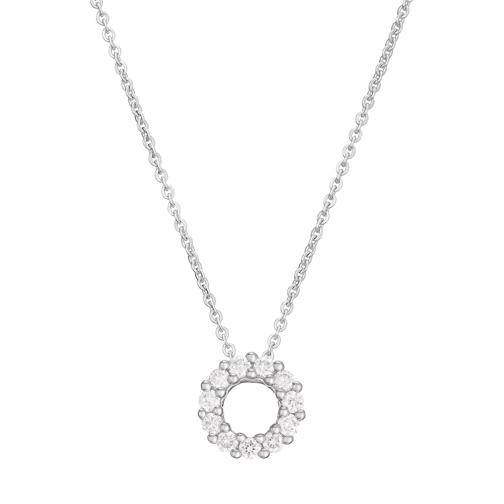 VOLARE Necklace with Pendant Platinum Kort halsband