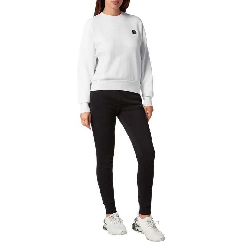 Plein Sport Top Sweatshirt Glitter weiss(Image 4)