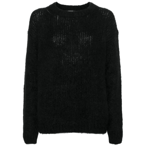 P.A.R.O.S.H. Pull Black Drop Shoulder Sweater Black