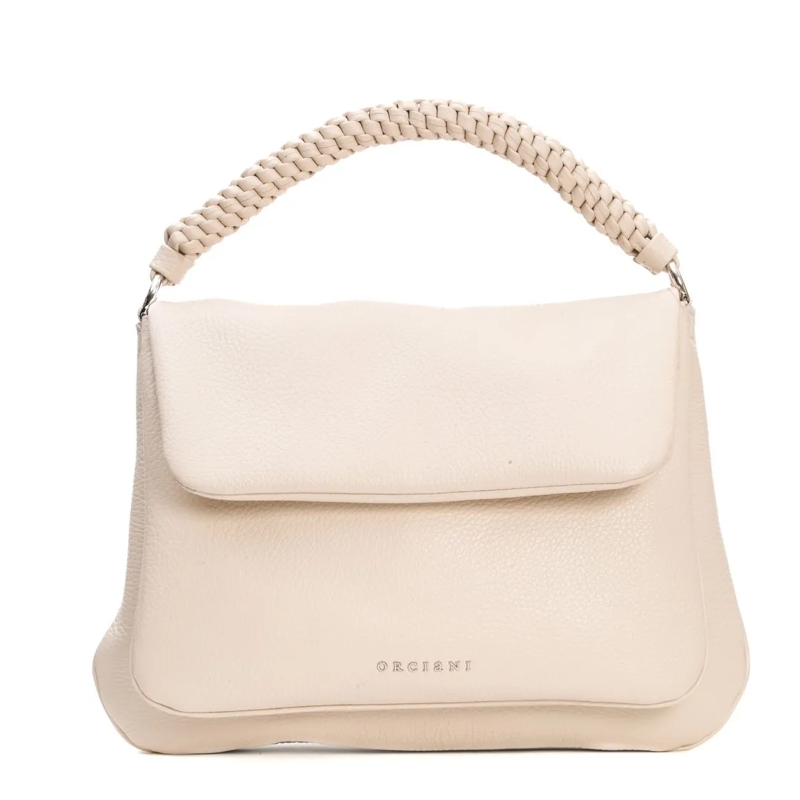 Orciani Schultertasche Diana L Leather Crossbody Bag Neutrals