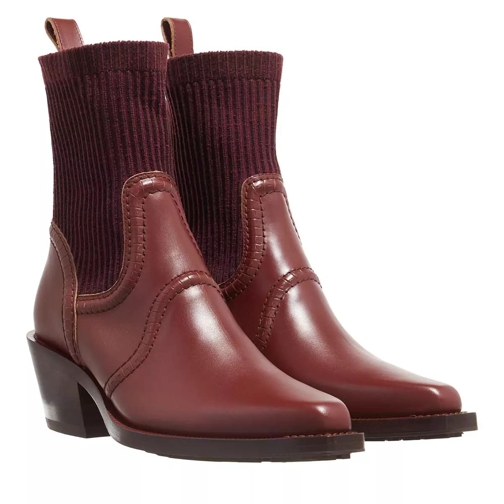 Chloé Nellie Bootie Clay Brown Ankle Boot