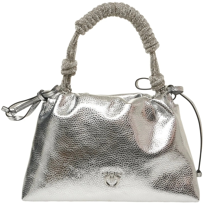 Pinko Fourre-tout Handbag with rhinestones silber
