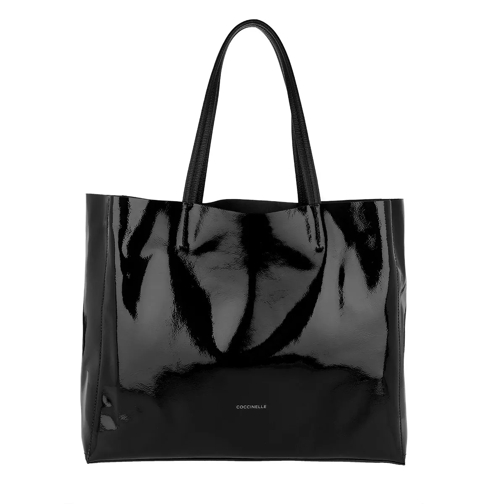 Coccinelle Delta Naplack Shopping Bag Noir Sac à provisions