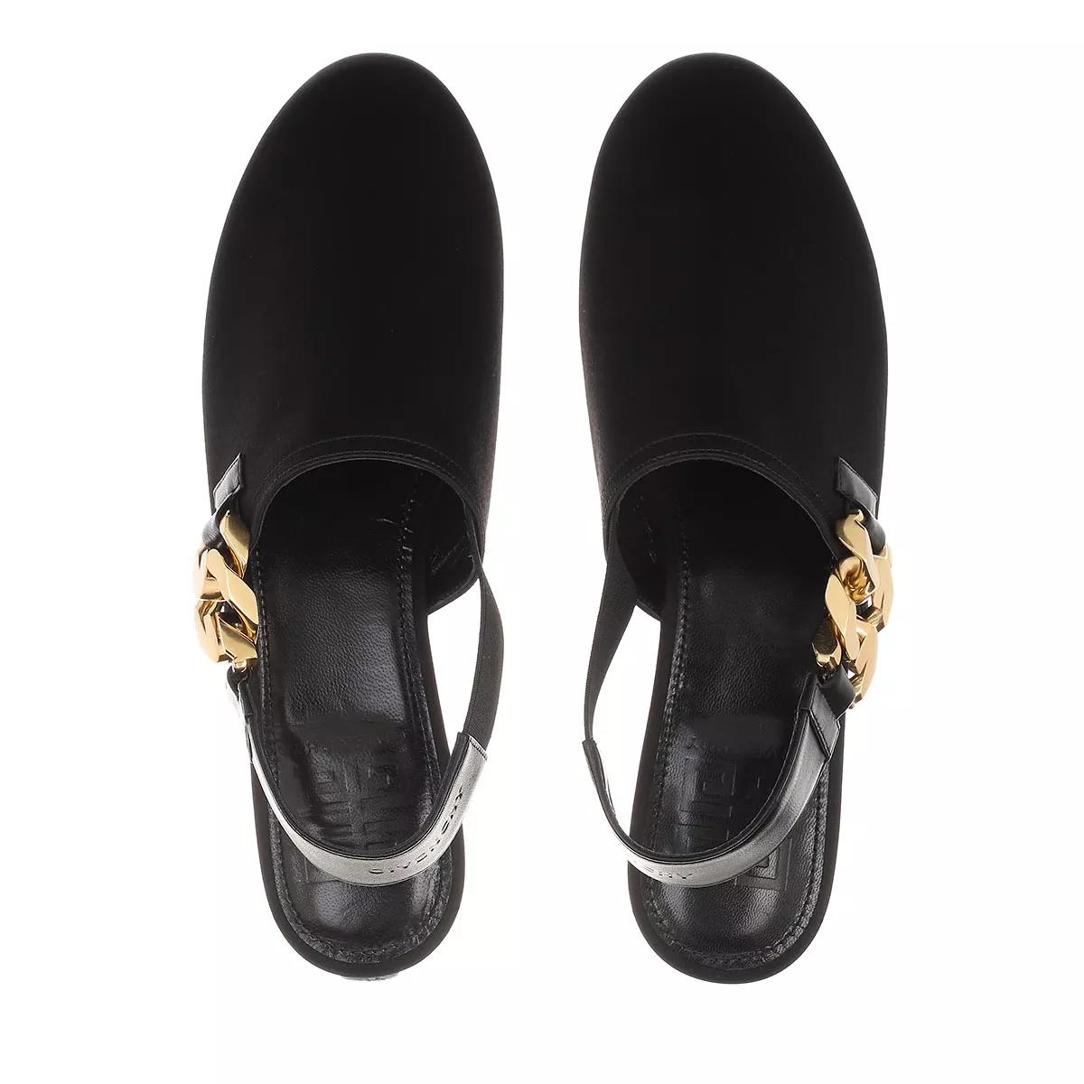 Givenchy Black Shearling Monogram Slippers In 001 Black