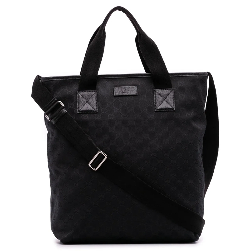 Gucci Schultertasche GG Canvas Tote schwarz