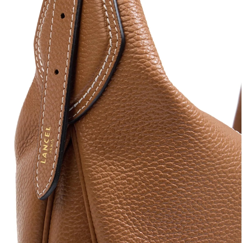 Lancel Hobo Bag Victoire Grained Cowhide Leather - L Zip Hobo Camel(Image 3)