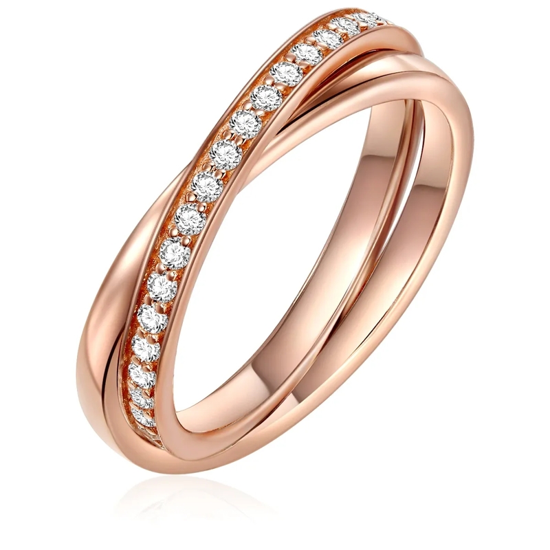 Glanzstücke München Ring Sterling Silber Ring Zirkonia rosegold(Image 4)