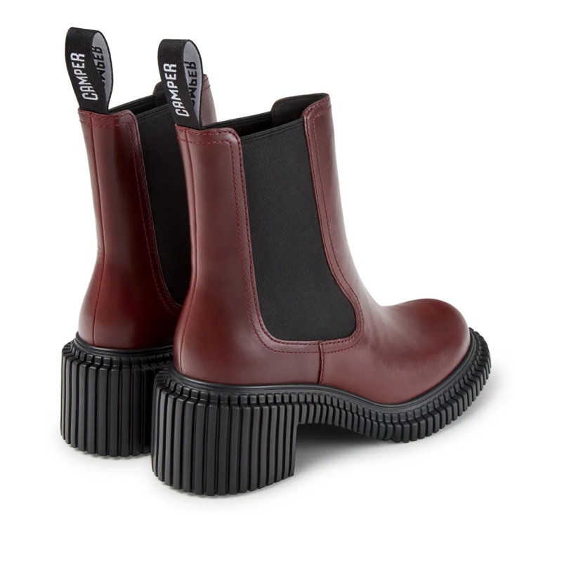 Camper Stiefel Der Pix London, Ihr leichter Wohlfühl-Absatzschuh, burgund(Image 3)