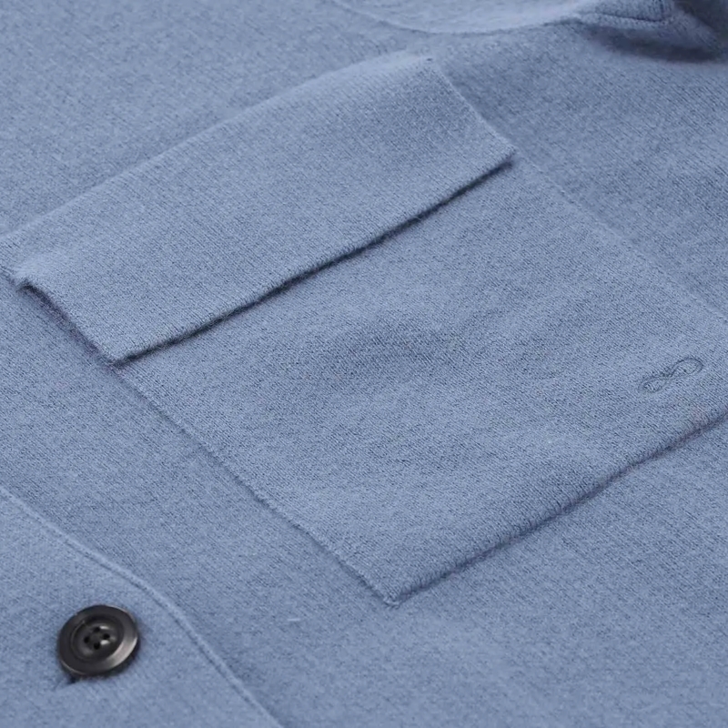 Sminfinity Übergangsjacke Strickjacke aus Kaschmir-Mix blau(Image 4)