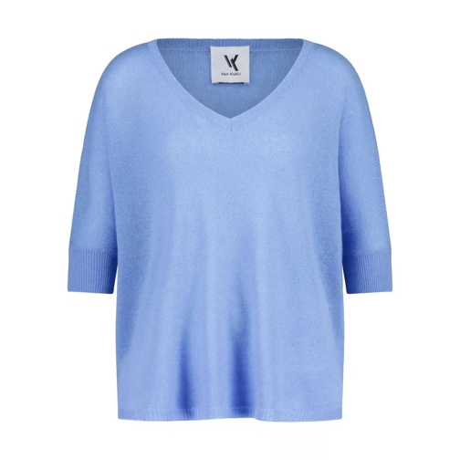 van Kukil Pullover Katij aus Kaschmir Blau 