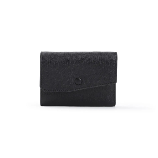 Valextra 6 Pockets Wallet Black Geldbörse