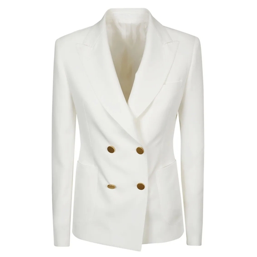 Tagliatore Blazer White Double Breasted Blazer White