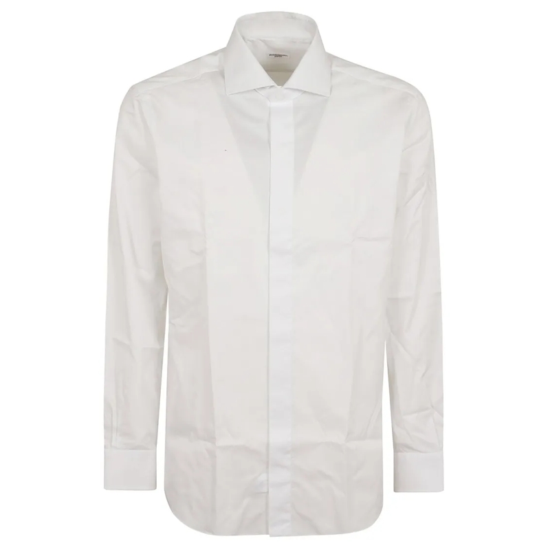 BUONAMASSA Chemise Tailored Cotton Shirt Neutrals