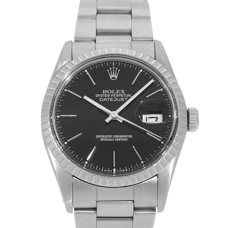 Rolex Automatikuhr Datejust Schwarz