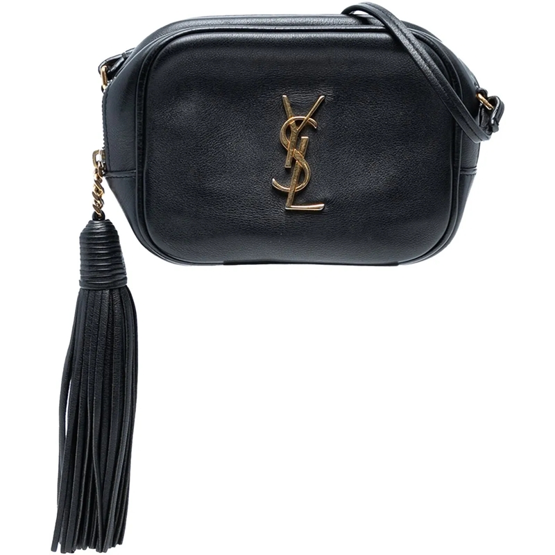 Saint Laurent Schultertasche Calfskin Monogram Blogger Bag schwarz