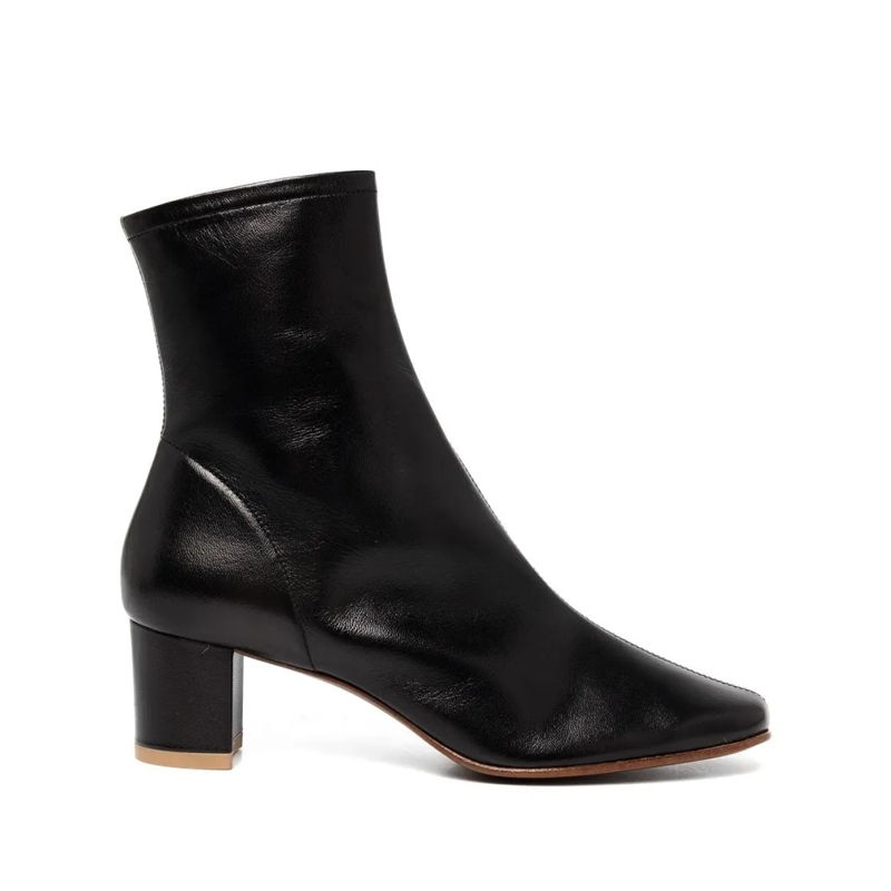 By Far Bottes Sofia Black Leather Booties Black