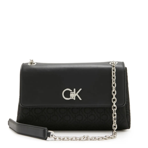 Calvin Klein Crossbody Bag Calvin Klein Re-Lock Schwarze Umhängetasche K60K61 Schwarz