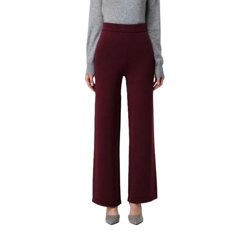 Max Mara  Wide-Leg Pants Burgundy