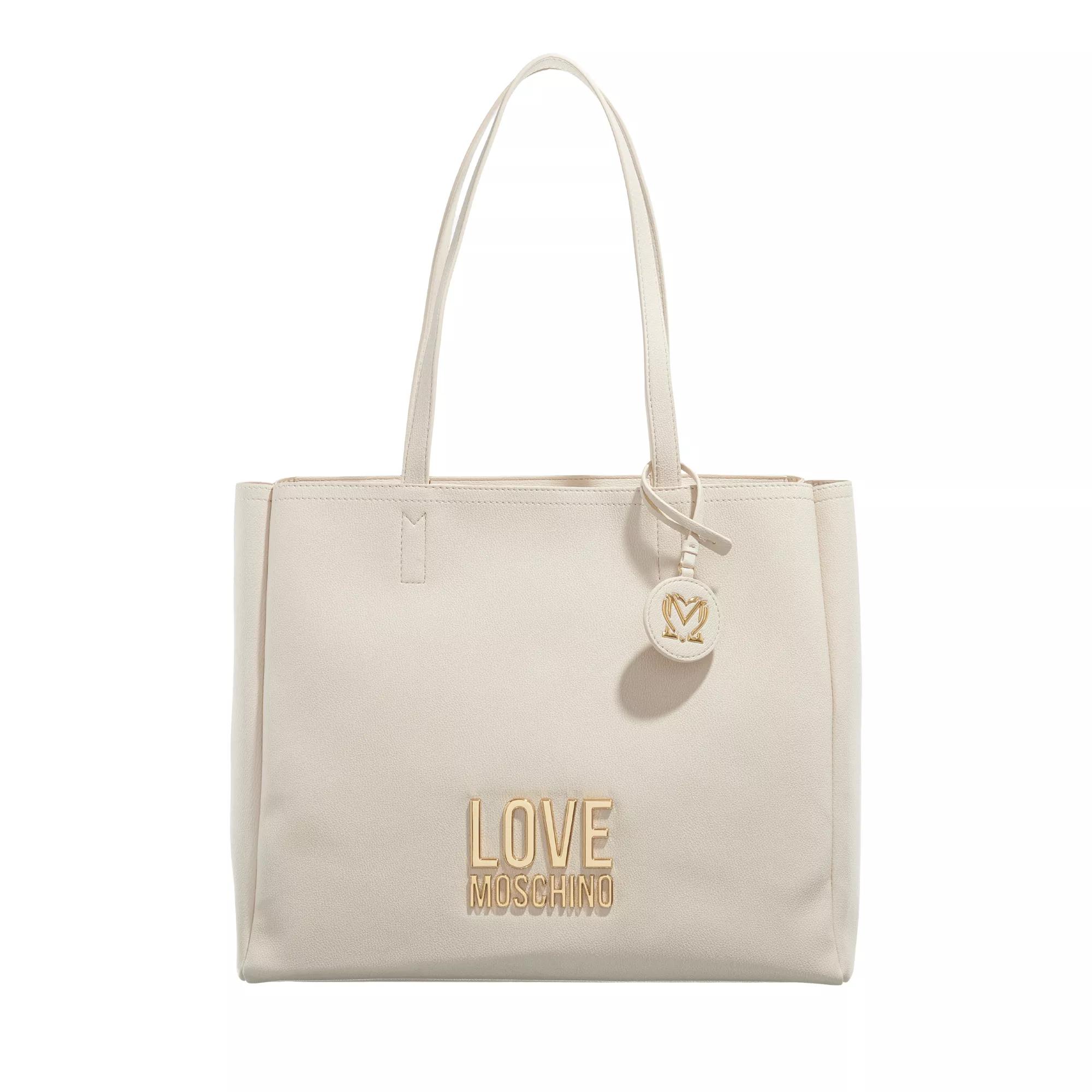 Love Lettering Avorio Shopping Bag