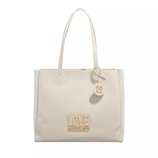 Love Moschino Love Lettering Avorio Shopping Bag