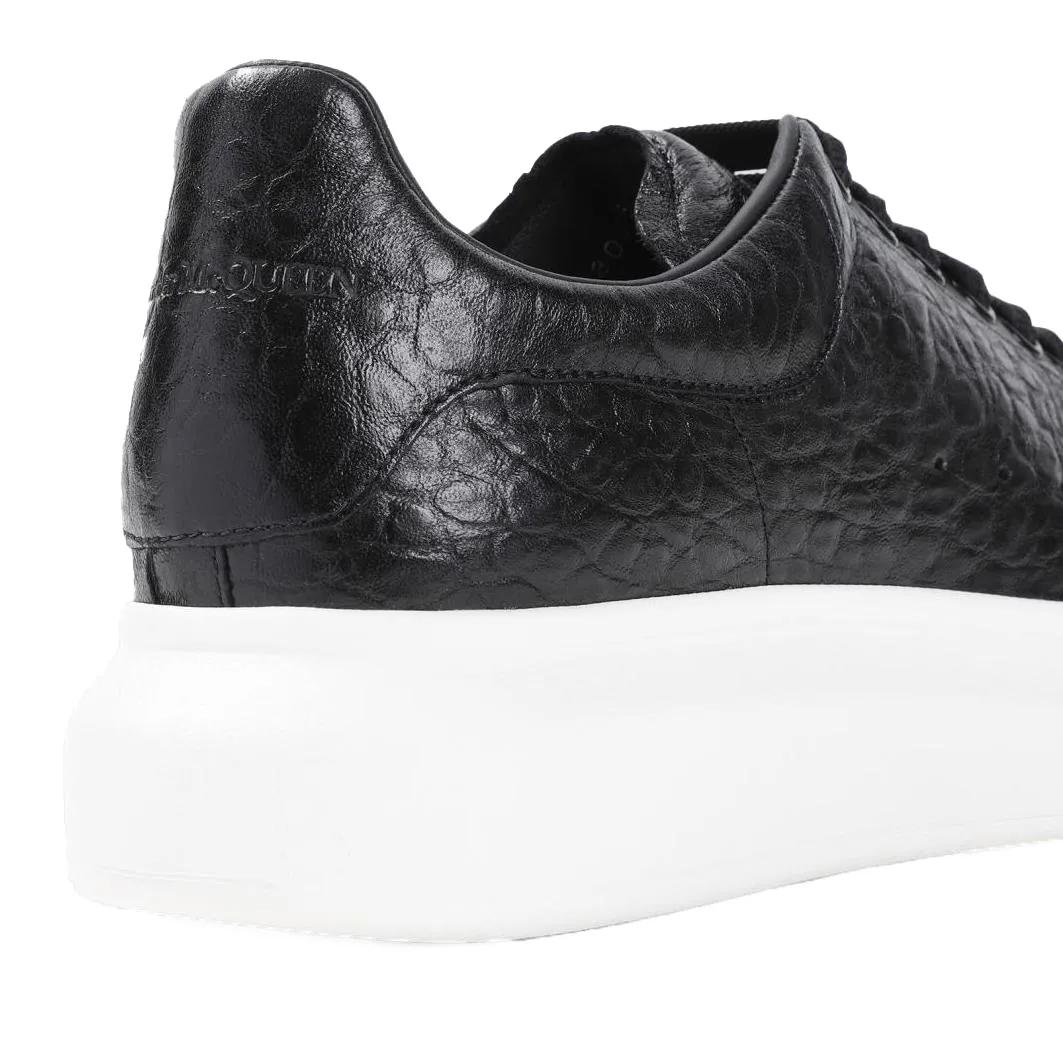 Alexander McQueen Black Leather Sneakers Black Low Top Sneaker